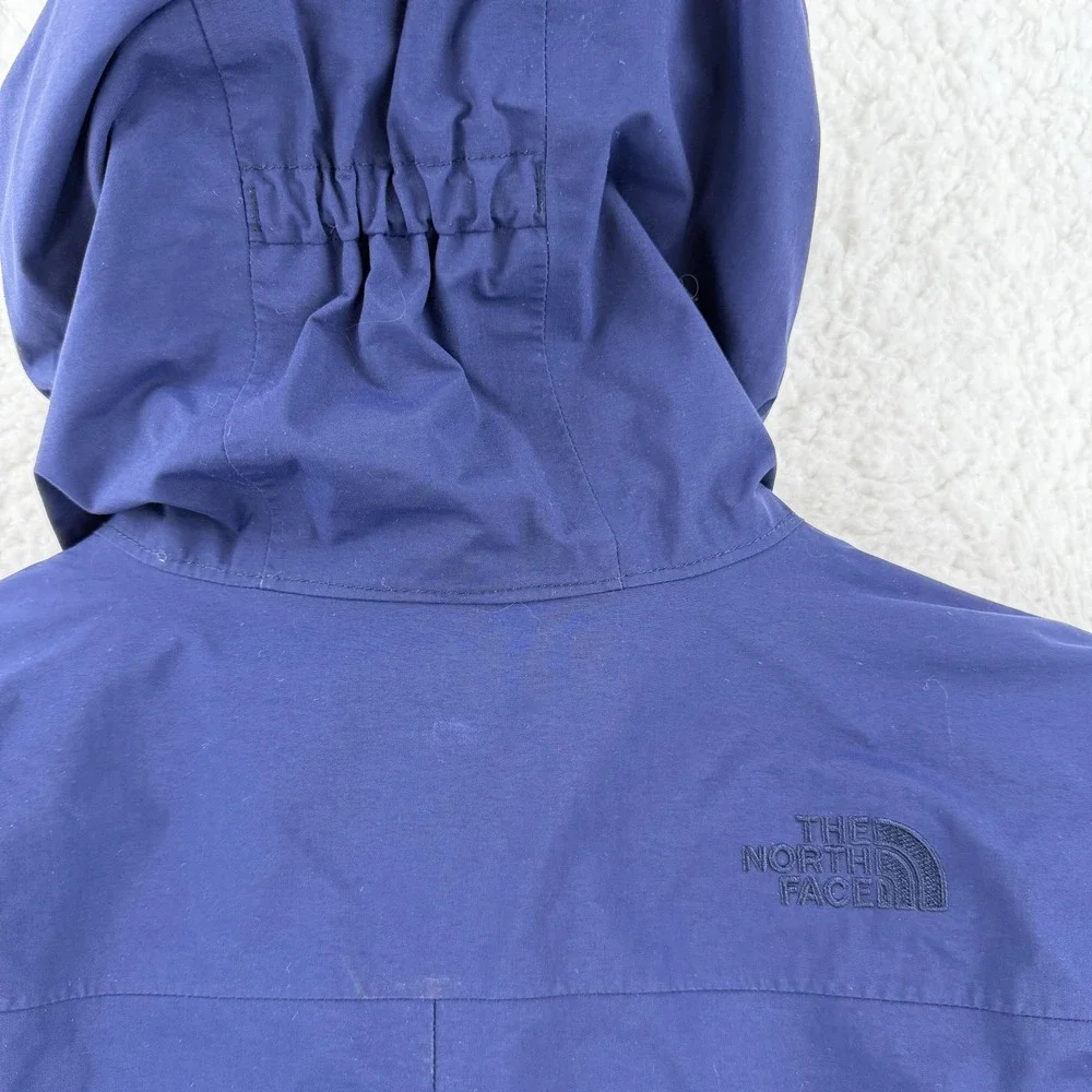 The North Face Jacket Girls M 10/12 Blue 3-in-1 Fleece Lined Hooded Full Zip
